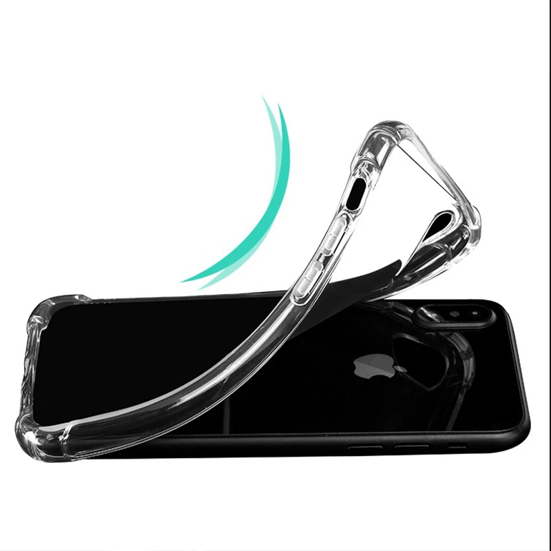 Чехол для телефона Kerzzil с подушкой безопасности iPhone X противоударный прозрачный