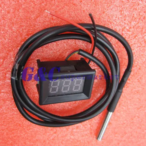СВЕТОДИОДНЫЙ цифровой измеритель температуры автомобиля термометр-55-125 градусов
