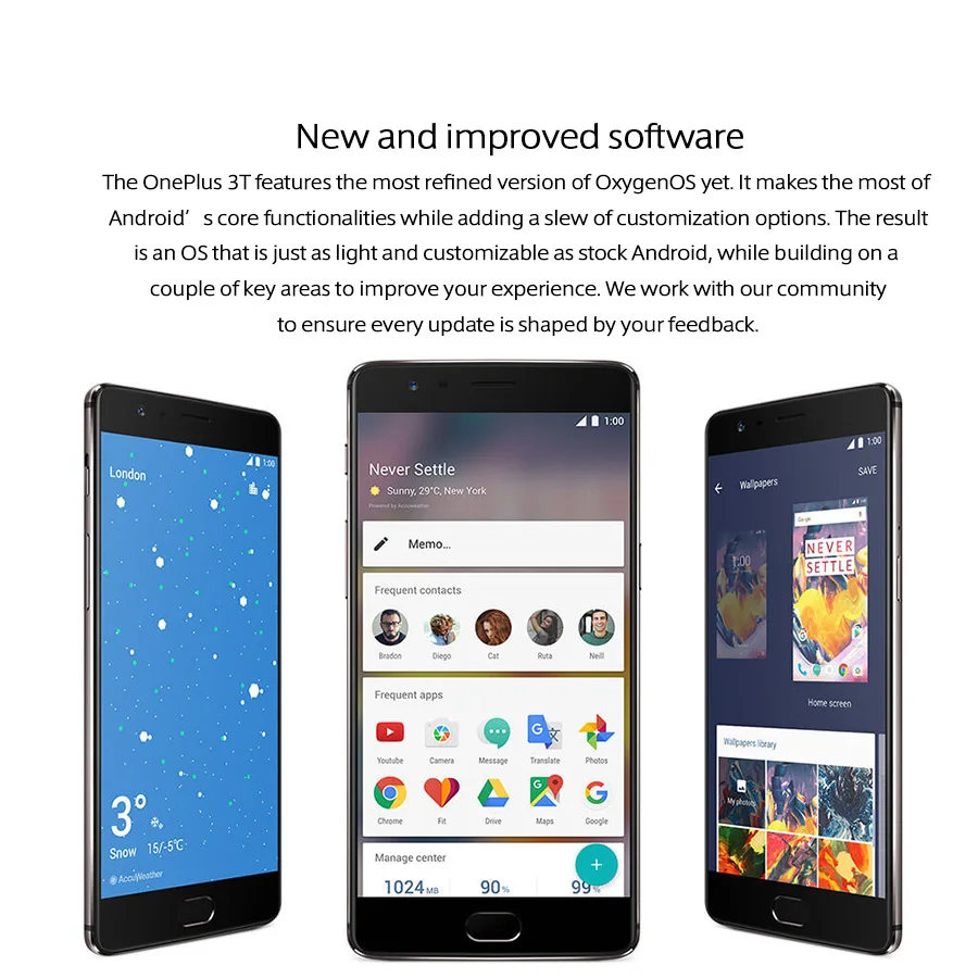 OnePlus 3T A3010 смартфон с 5 дюймовым дисплеем ОЗУ 6 ГБ ПЗУ 64 128 ГБ|Смартфоны| |