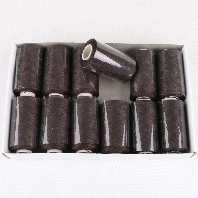 Гармония 36 шт. коричневые/светлые/черные волосы плетеные хлопковые нитки и спицы