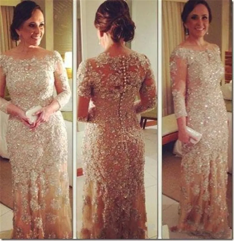 Фатиновое платье русалки Vestidos Festa для матери невесты кружевное с длинными
