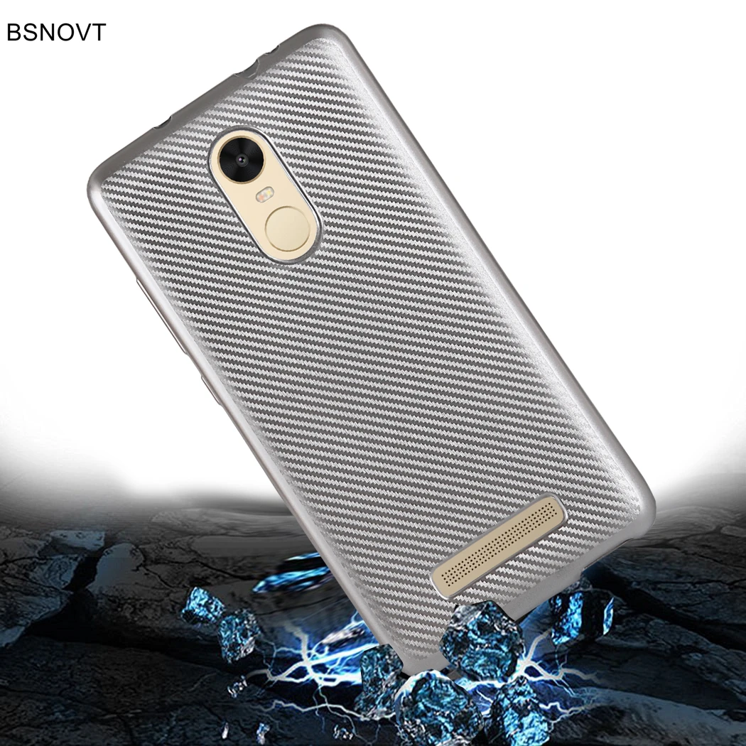 BSNOVT Xiaomi Redmi Note 3 Pro Чехол мягкий чехол из углеродного волокна тонкий ТПУ