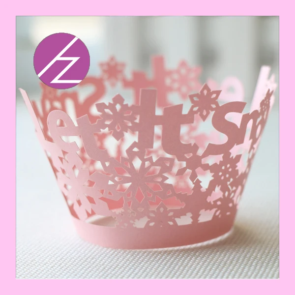 Ассорти Цвета жемчуг Бумага вихрем кекс Обёрточная бумага S Muffin withunique снег