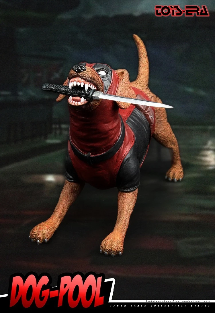 Собачий бассейн вдохновленный дэдпулом корпусом Dogpool 1/6 статуя из смолы игрушки