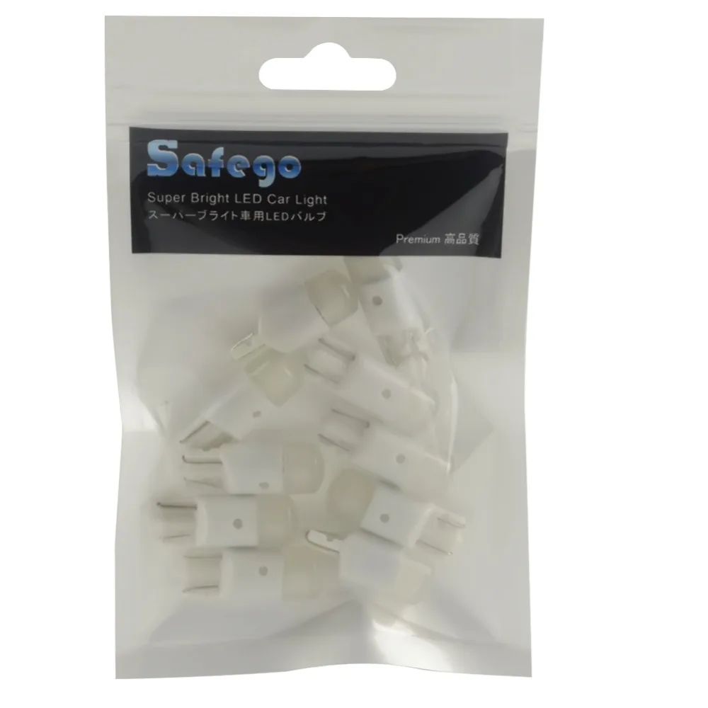 Safego 10 шт. T10 1SMD 3030 168 светодиодный автомобиль лампа W5W 194 158 501 автомобильные