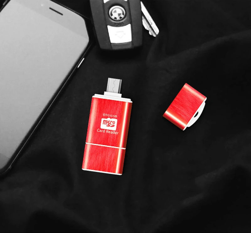 Kuman 2,0 OTG кард-ридер USB MicroUSB интерфейс с Micro SD TF слот для карты Y207 флэш-карта памяти ридер для мобильного телефона ПК