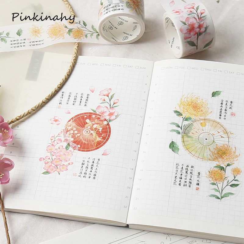 Клейкая лента для скрапбукинга декоративная клейкая бумага рукоделия в стиле