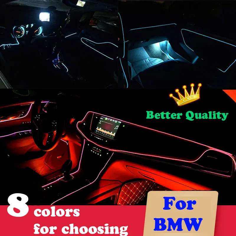 3 м авто Стайлинг интерьера литье гибкие светодиодные полосы света для BMW e30 e34 e36 e46