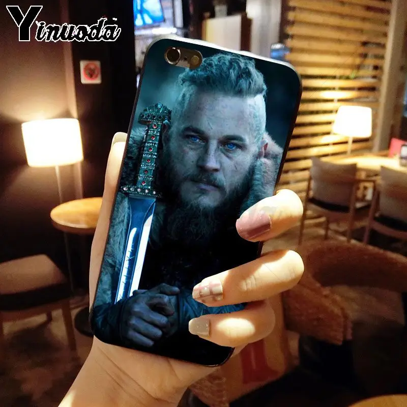 Yinuoda Ragnar Lothbrok Vikings серии ТПУ мягкий силиконовый черный чехол для телефона iphone 8 7 6 S Plus X XS MAX 5 5S SE XR чехол
