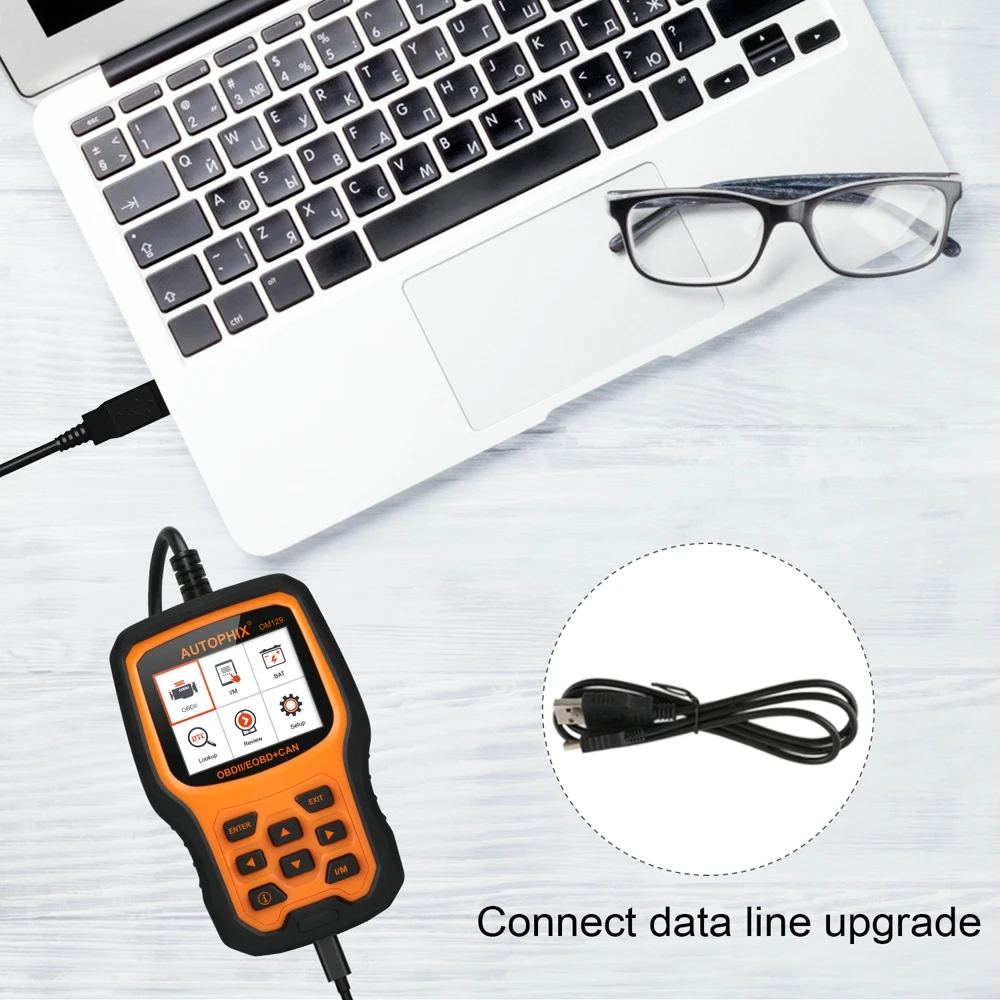 Autophix OM129 obd2 считыватель кодов считывание ясно код ошибки для более 48 автомобили
