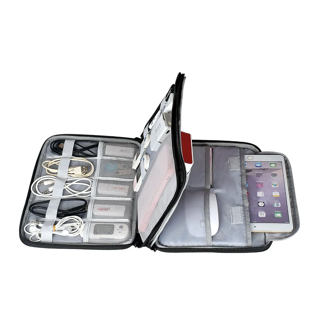 

Hard Disk Accessories Carry Bag Gadget Bag Travel Cable Case Electronics Organiser for Chargers Cables Powerbank Hard Drive