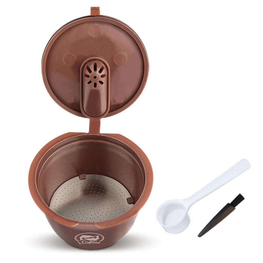 Капсулы еда класс пластиковый кофейный фильтр с совок кисточки мини эспрессо