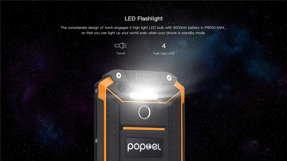 POPTEL P9000 Max 4 Гб 64 Гб IP68 водонепроницаемый ударопрочный 4G LTE FDD смартфон 5," FHD MT6750V Восьмиядерный 13 МП NFC OTG отпечаток пальца