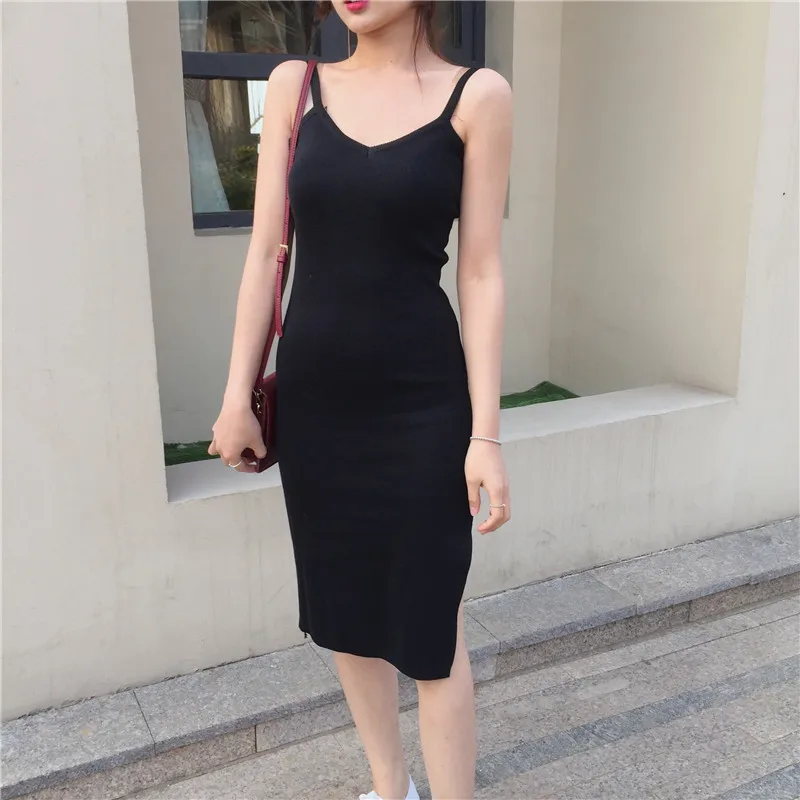 Lychee сексуальное летнее женское платье без рукавов с открытыми плечами на