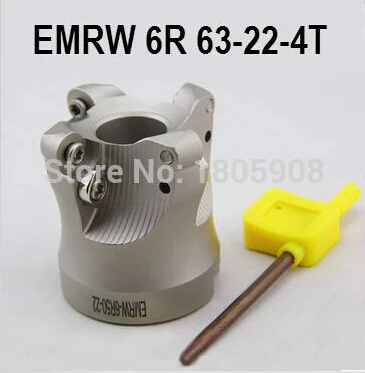 

Бесплатная доставка EMRW 6R-63-22 -4T Торцевой фрезерный резак с индексируемой плоской черновой резкой, фреза с ЧПУ