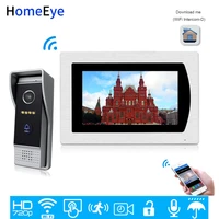 wholesale 7 720p wifi ip video door phone video intercom home access control system android ios app remote unlock touch screen