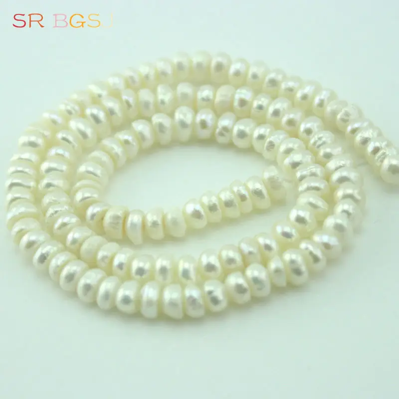 Free Shipping 4 5mm More Colors Rondelle Freshwater Pearl Gems Stone Jewelry diy Loose Beads Strand 15&quot|stranded cotton|jewelry welderstranding
