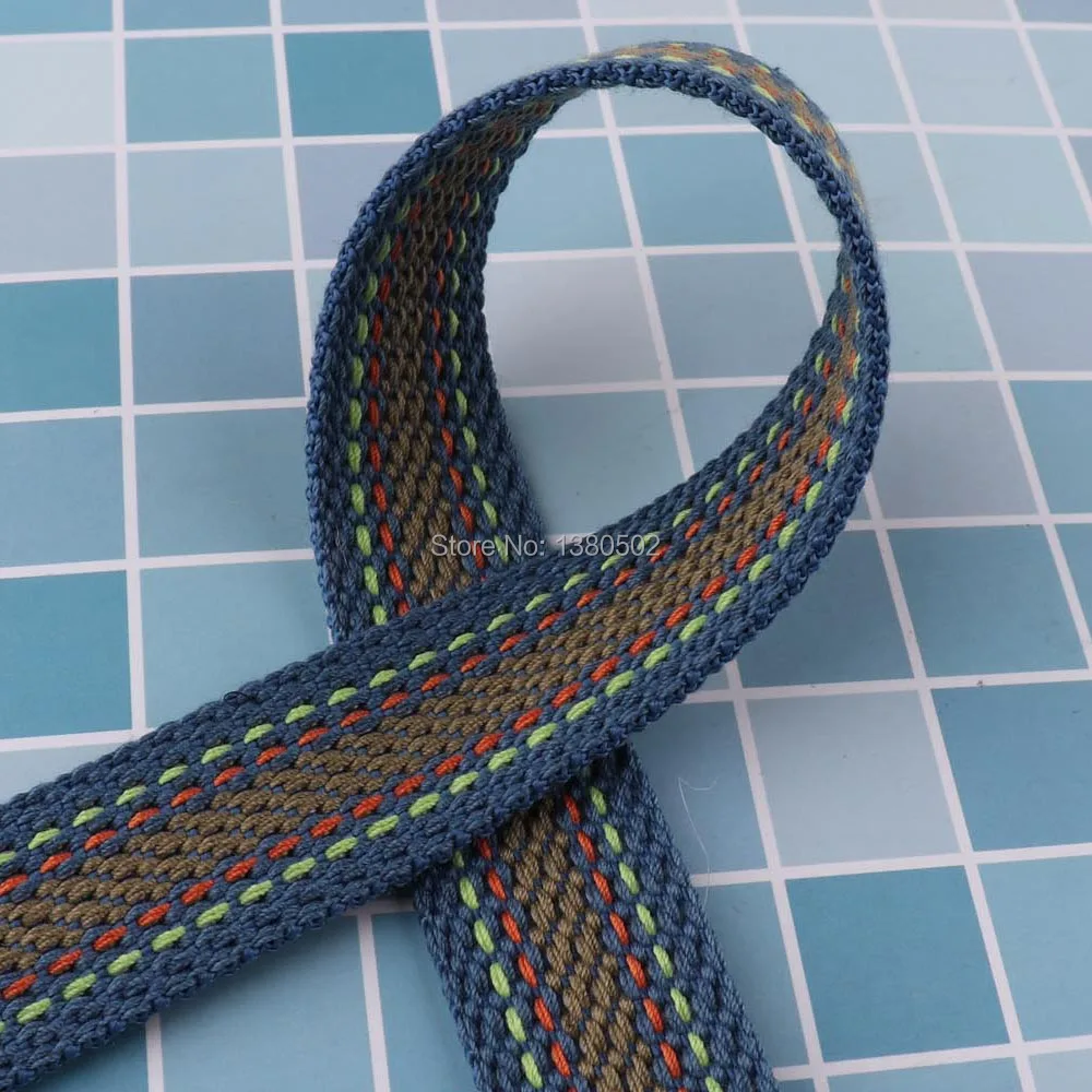 1 ярд 25 мм " ширина холст тесьма лента для ремня Брелоки сумка багаж DIY аксессуары ручной работы