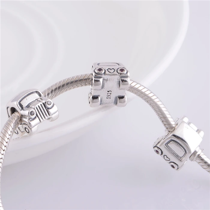 Серебряные подвески в виде седанов с резьбой 925 пробы серебряные бусины DIY