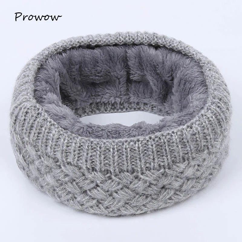 Зимний шарф для женщин мужчин детей утолщенный шерстяной воротник шарфы девочек