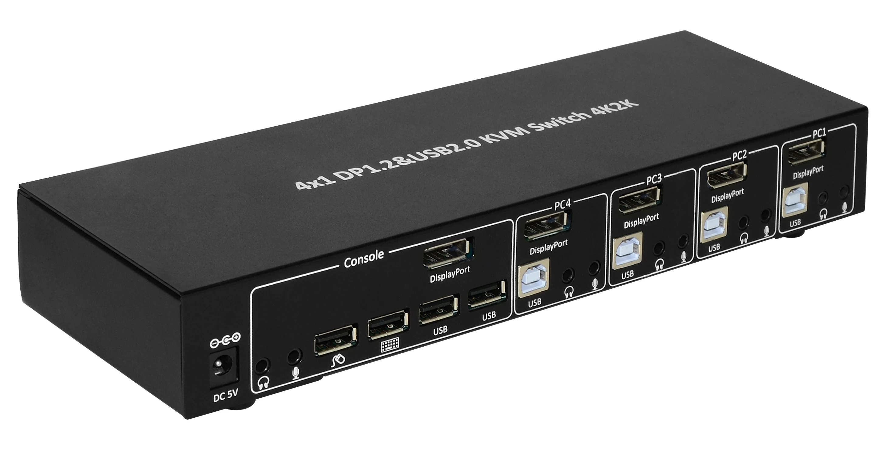 

4X1 DP1.2A и USB2.0 KVM переключатель 4K2K