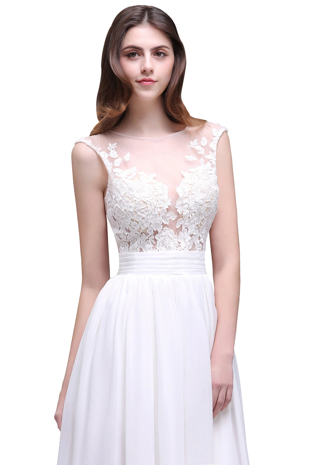 Романтический Лето Boho кружево пляжные свадебные платья 2019 Sheer средства ухода за