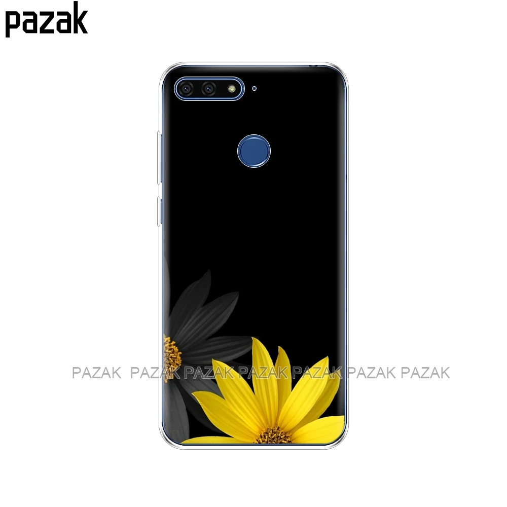 34533 Силиконовый чехол для телефона huawei Honor 7A pro, 5,7 дюймов, мягкая прозрачная задняя крышка из ТПУ, полная защита 360, для huawei Honor 7A pro - Цвет: 34533