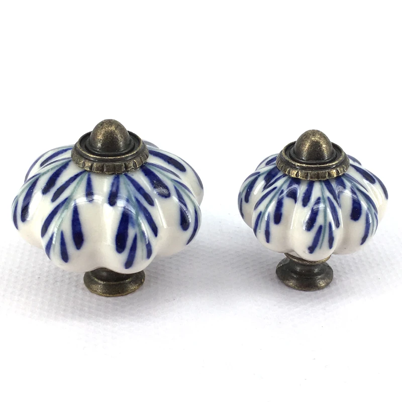 6 шт. ручки для мебели и шкафа|handle pull|ceramic pumpkincabinet knobs |