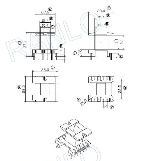 EI33 EE33 24 Вт вход 110-220 В flyback трансформатор питания/HF 12pin (6 + 6) | Обустройство дома