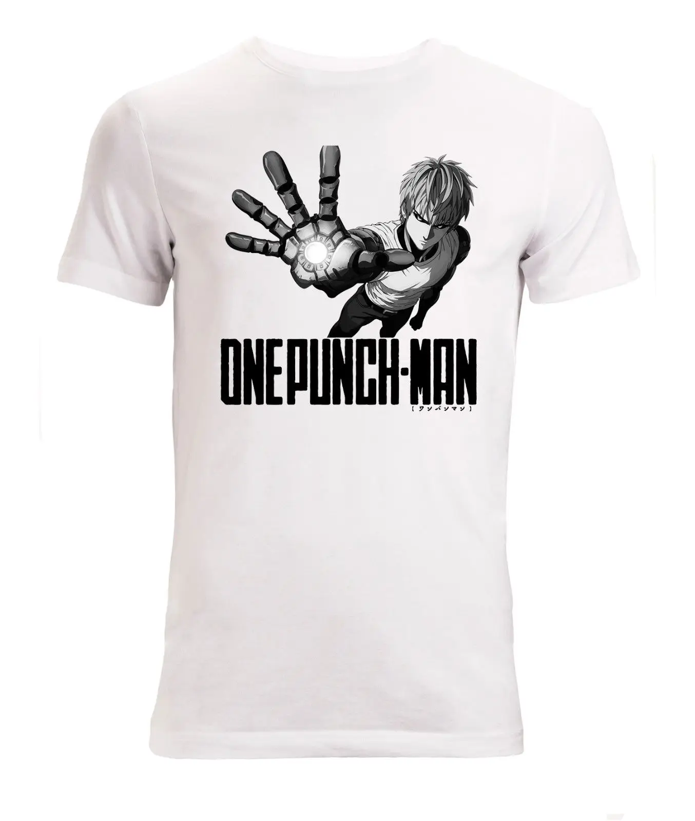 Высококачественная повседневная футболка с принтом One Punch Man Genos рисунком Аниме
