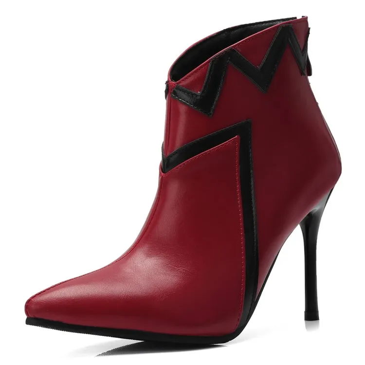 Модные женские туфли-лодочки сезон осень-зима пикантные ботильоны из