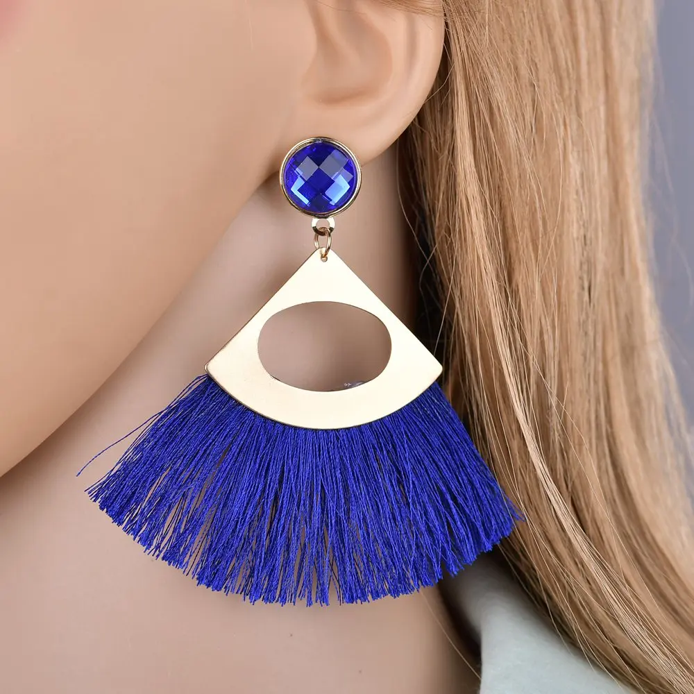 MissCyCy в богемном стиле нитки кисточки серьги для Для женщин этническом Стиль