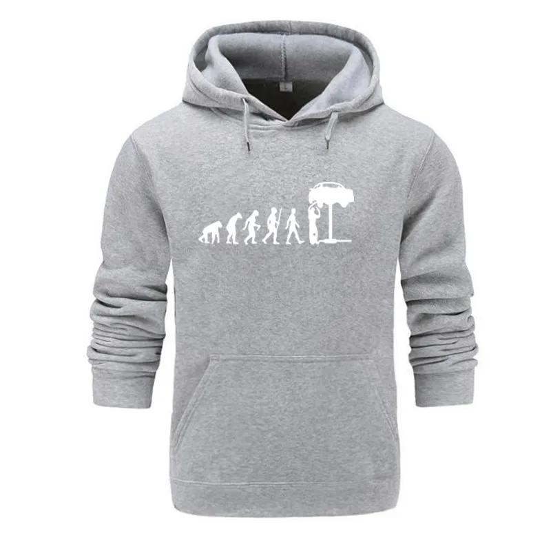 3 Light gray Стиль Evolution Auto Mechaniker Mechanic Car мужская толстовка с капюшоном с принтом Мужская Уличная одежда мужские/женские забавные толстовки - Цвет: 3 Light gray