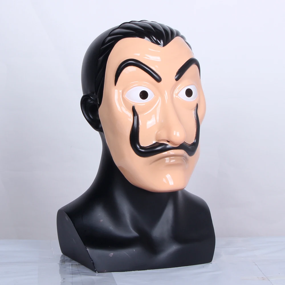Пластиковая маска Salvador Dali бумажный дом La Casa De Papel на Хэллоуин для костюмированной