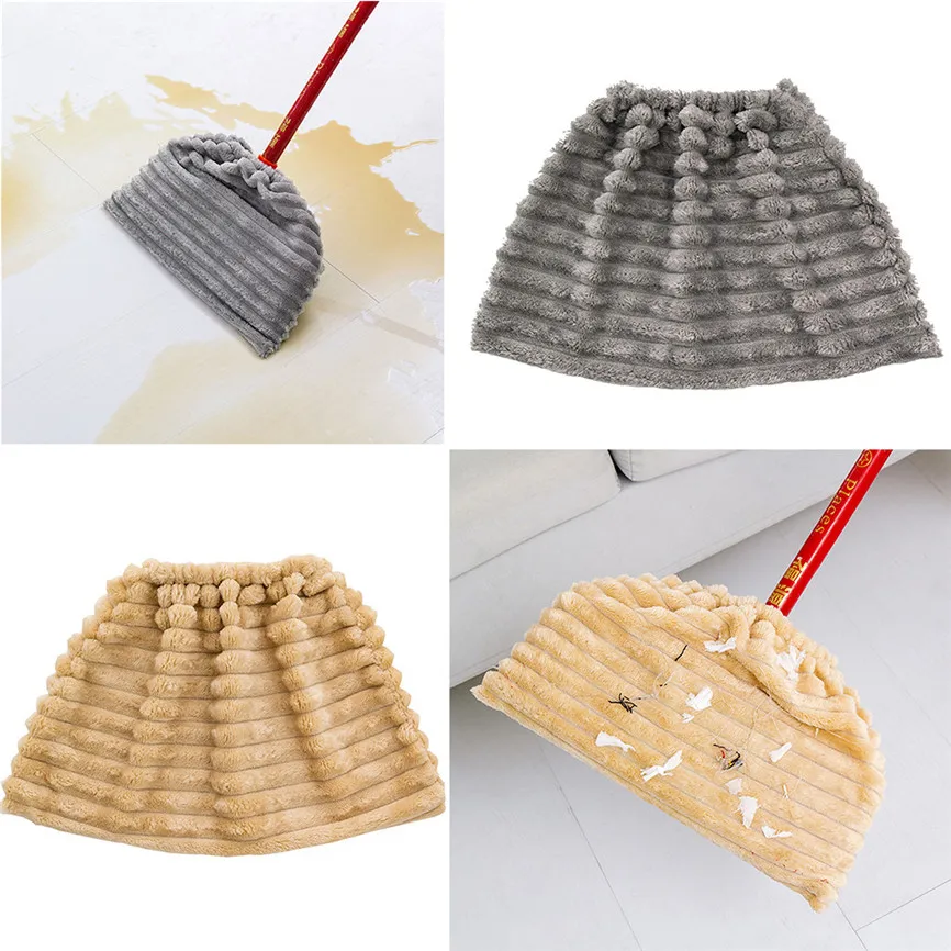 Mop Cloth Cover Multi-function Broom Replacement Soft Reusable Practical Flannel Sweeping Cleaning Rag J#4 | Дом и сад