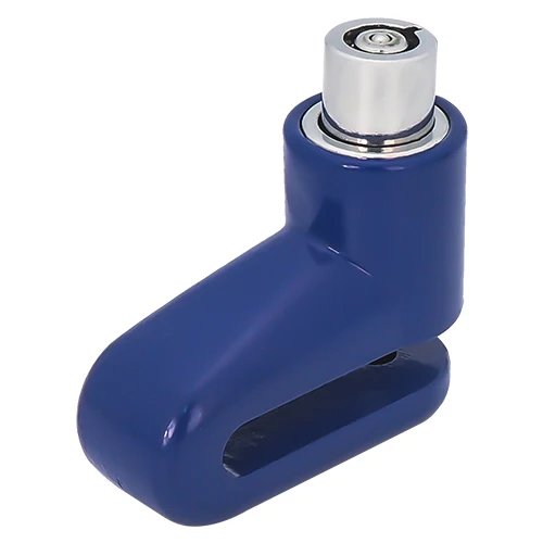 Blue Bike Lock Блокировочный диск для велосипеда, стальной замок для велосипеда, замки для безопасности велосипеда, замки для мотоциклов, MTB навесной замок с сигнализацией, мини-ключ, Аксессуары для велосипеда - Цвет: Blue Bike Lock