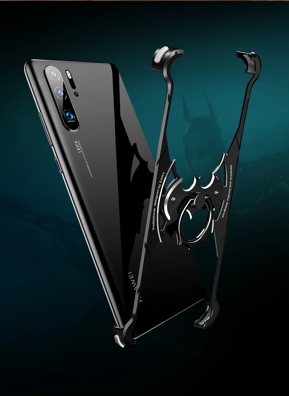 Роскошный металлический защитный чехол в виде летучей мыши для huawei P30, чехол lite, индивидуальная оболочка для huawei P30 Pro, чехол, металлический бампер