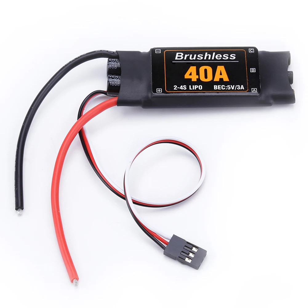 40A бесщеточный ESC Квадрокоптер Вертолет FPV Дрон контроллер скорости компоненты