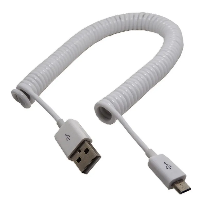 2 5 м пружинный Спиральный USB 0 штекер Micro 5-контактный кабель для синхронизации
