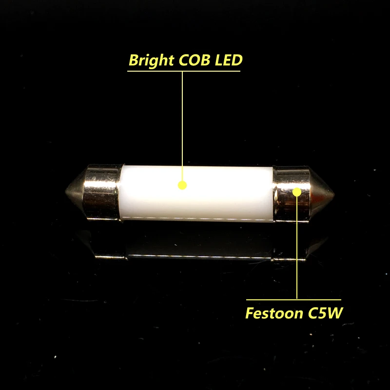 4x Festoon C5W Автомобильный светодиодный светильник C10W 31 мм 36 39 41 внутренний купольный