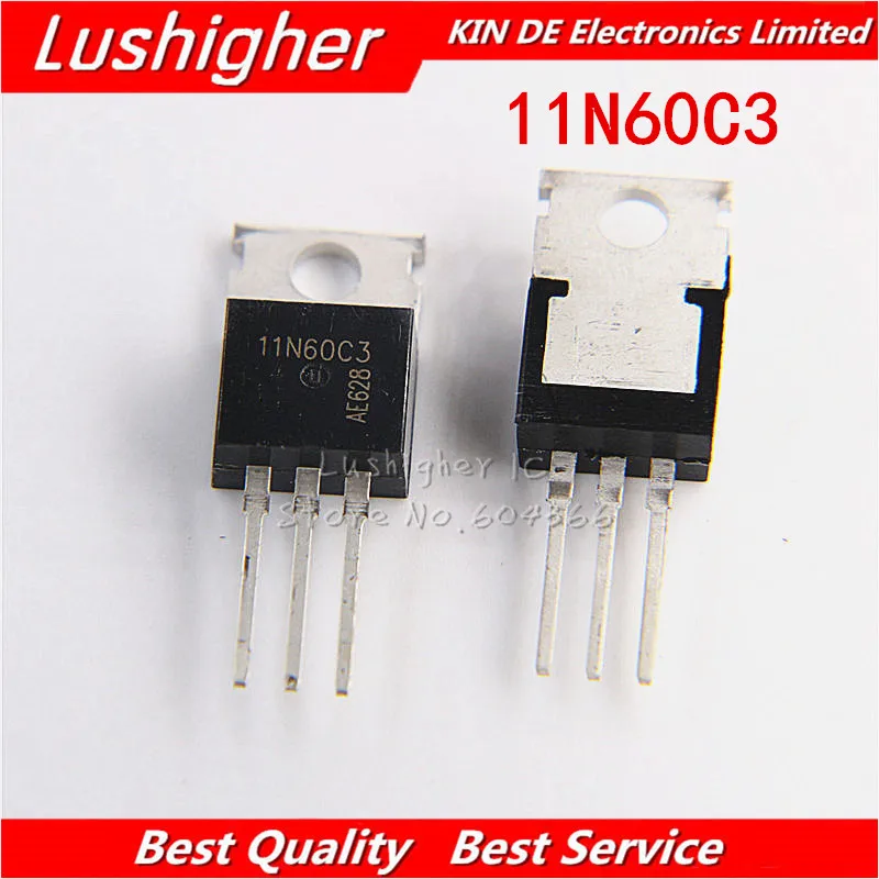 10 шт. SPP11N60C3 TO220 11N60C3 TO-220 N-Channel новый оригинальный | Электронные компоненты и