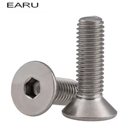 316 нержавеющая сталь с потайной плоской шестигранной головкой стандартного