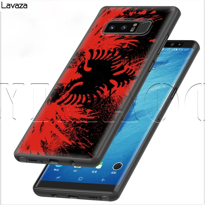 Lavaza с албанским флагом чехол для Samsung Галактики S6 S7 край J6 S8 S9 S10 плюс A3 A5 A6 A7 A8 A9 Note 8