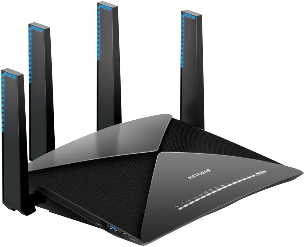 Netgear Nighthawk X10 Dual-band (2 4 ГГц/5 ГГц) IEEE 802.11ac 7200 Мбит/s 802 11 acIEEE 802.11ad Gigabit Ethernet 1 | Компьютеры