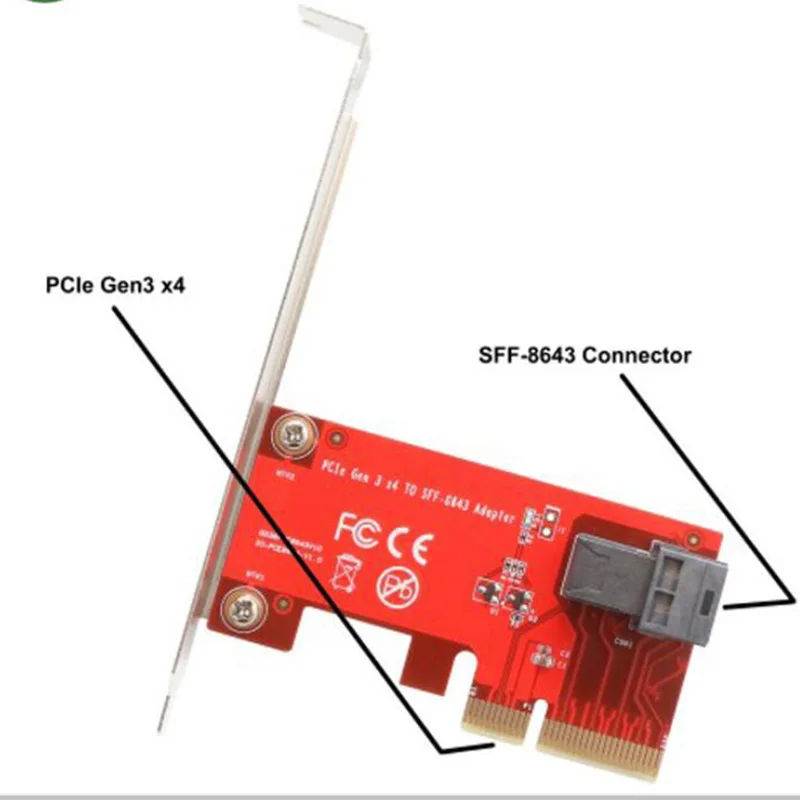 PCI e в U.2 ( SFF 8643 ) Gen 3/4 полосная карта|pci-e card|pci-e topci-e to pci-e |
