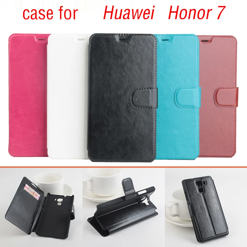 Hot Sale Huawei Honor 7 Case Filp Leather Cover for with Stand Function and One Card Slots |
