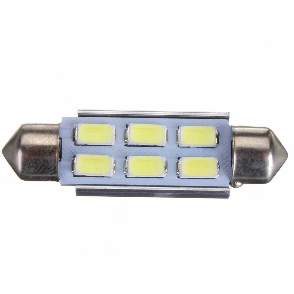 4X Canbus Dome Festoon 42 мм 6 светодиодный 5630 SMD C5W Voiture Ampoule 211 2 578 212 DC 12V Blanc Pur 6000K|festoon 42mm|42mm