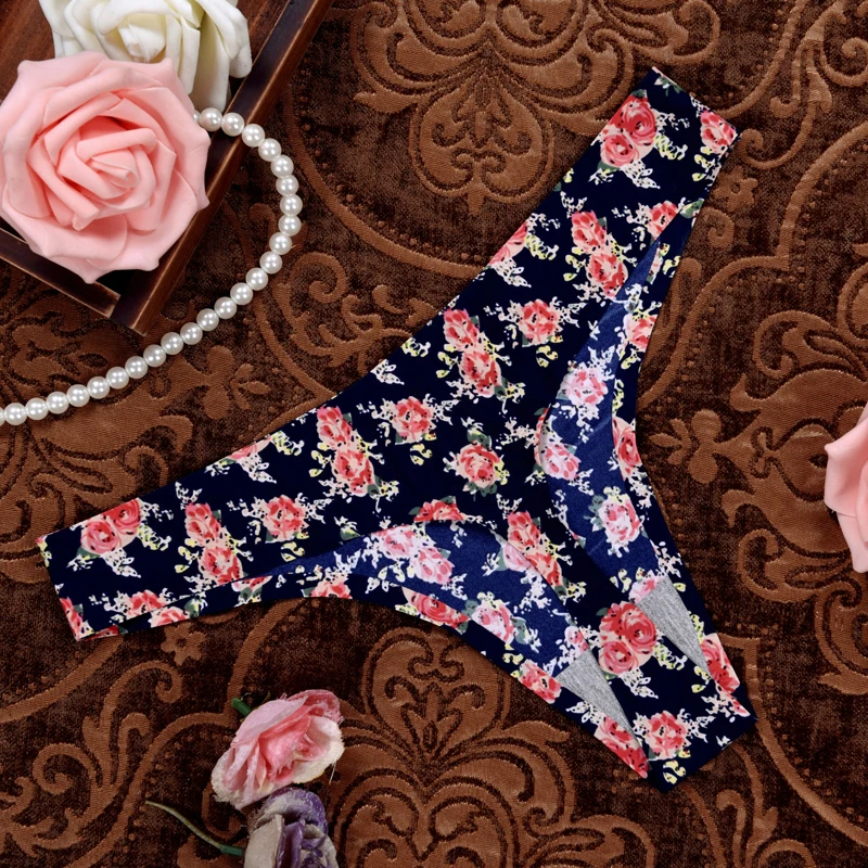 Женские кружевные бесшовные трусики-танга | Женская одежда