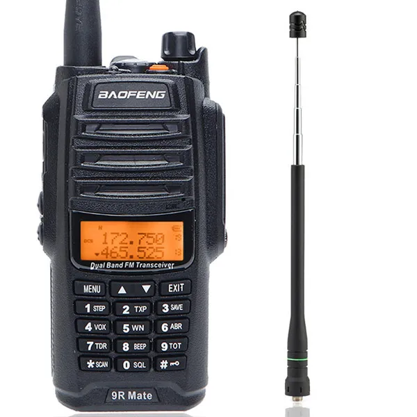 add Telescopic anten Новинка, высокая мощность, обновленная, Baofeng UV-9R mate, водонепроницаемая рация, 10 Вт, для двухсторонней радиосвязи, дальность действия 10 км, 4500 мАч, uv 9r plus - Цвет: add Telescopic anten
