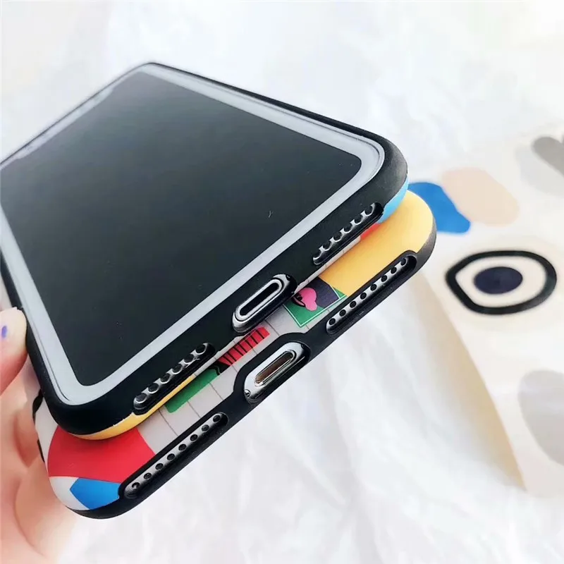 DISCASE матовый IMD мягкий корпус чехол для iPhone XS XR MAX X 7 6 6s plus Ins корейский стиль милые